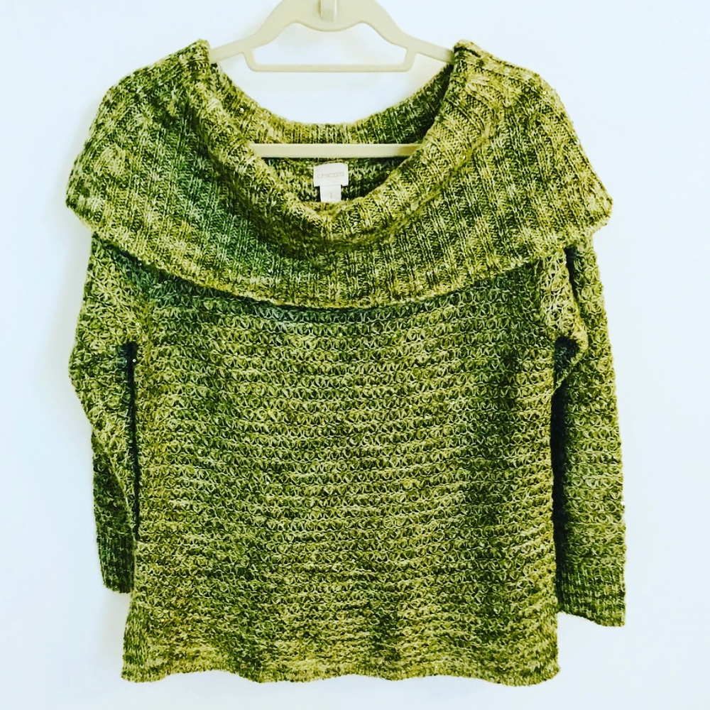 Chico’s Cowl Neck Sweater Top